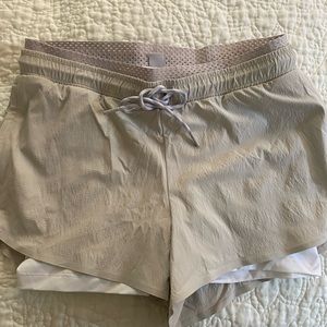 Athleta shorts with built in biker shorts